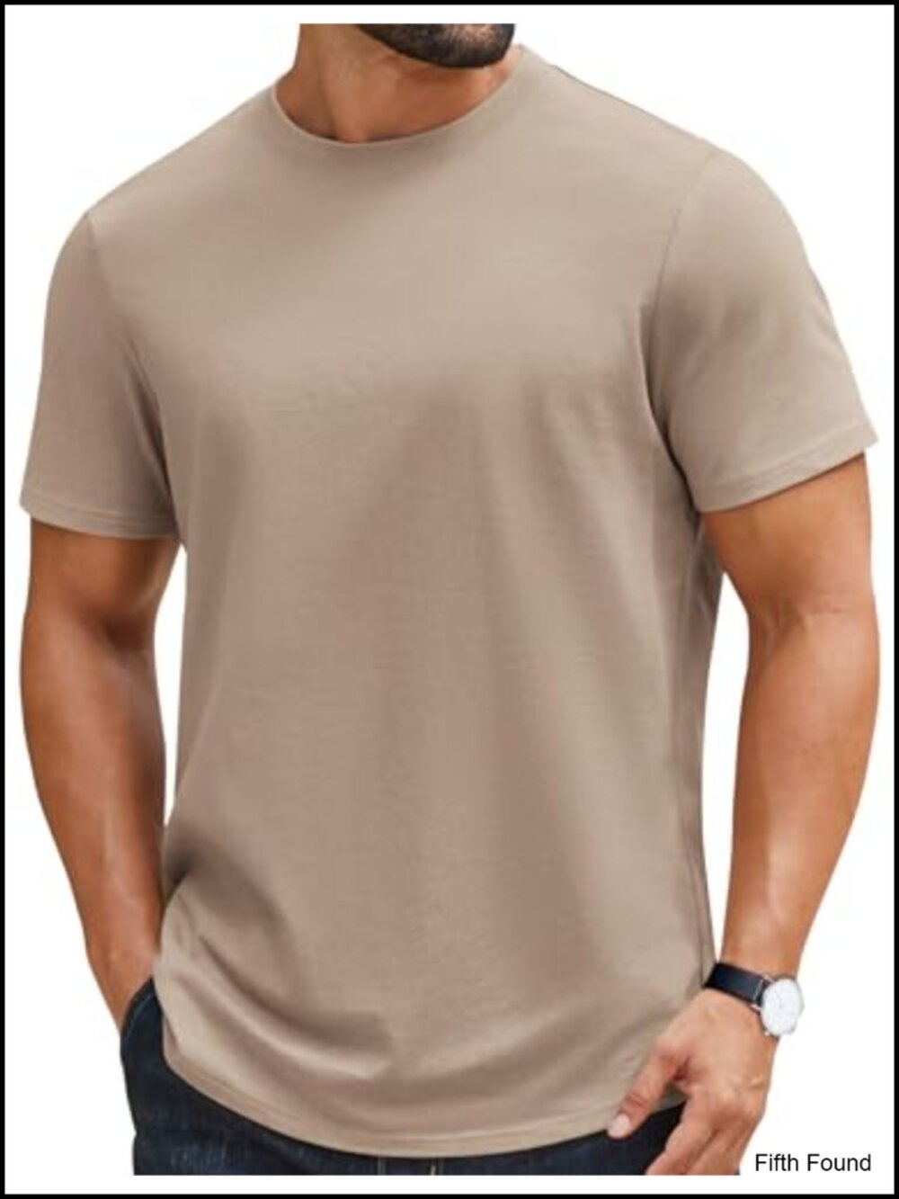 100% Cotton Men's Crewneck Short Sleeve Tee Casual Plain Shirt